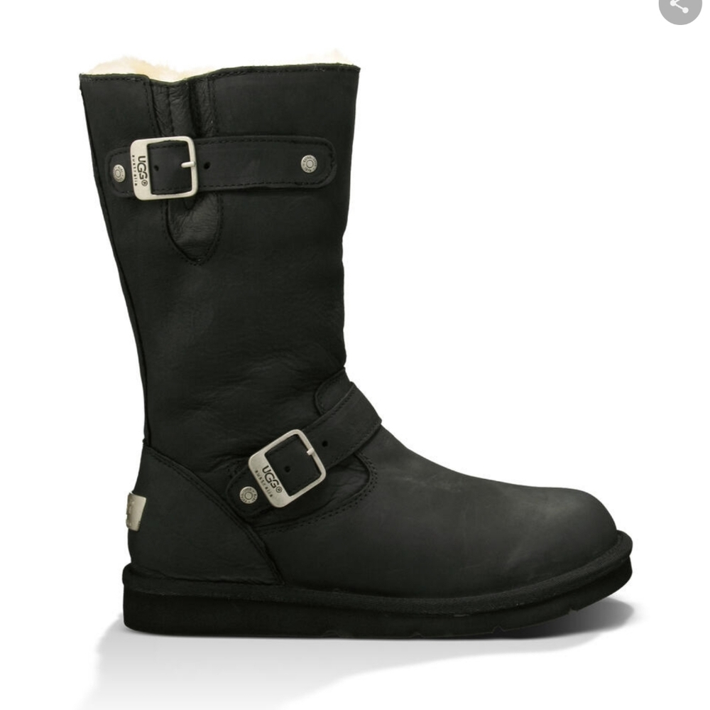 UGG Women's Black Moto Boots